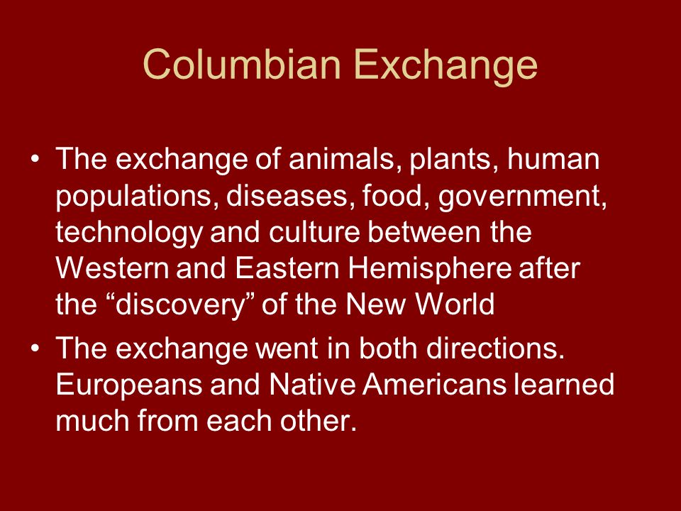 Ap world history comparative essay columbian exchange